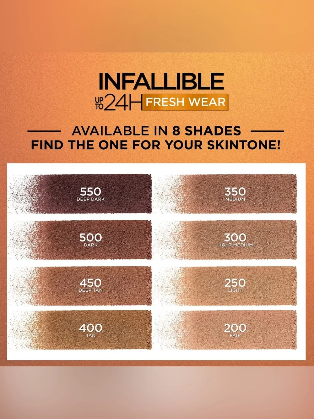 L'Oréal Infallible 24H Fresh Wear Soft Matte Bronzer - 250 Light, NEW
